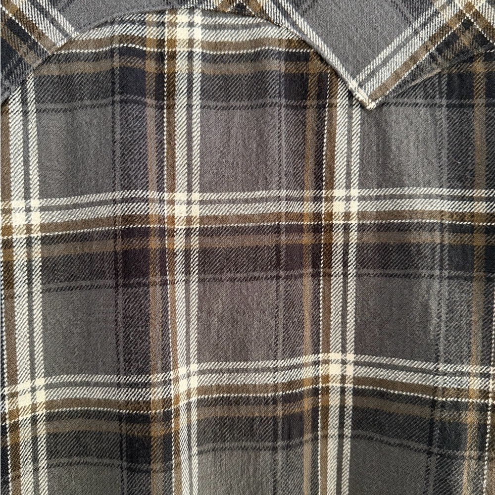 Imogene and Willie sawtooth pearl snap in caldera Men’s Medium Japanese Flannel - Picture 4 of 7